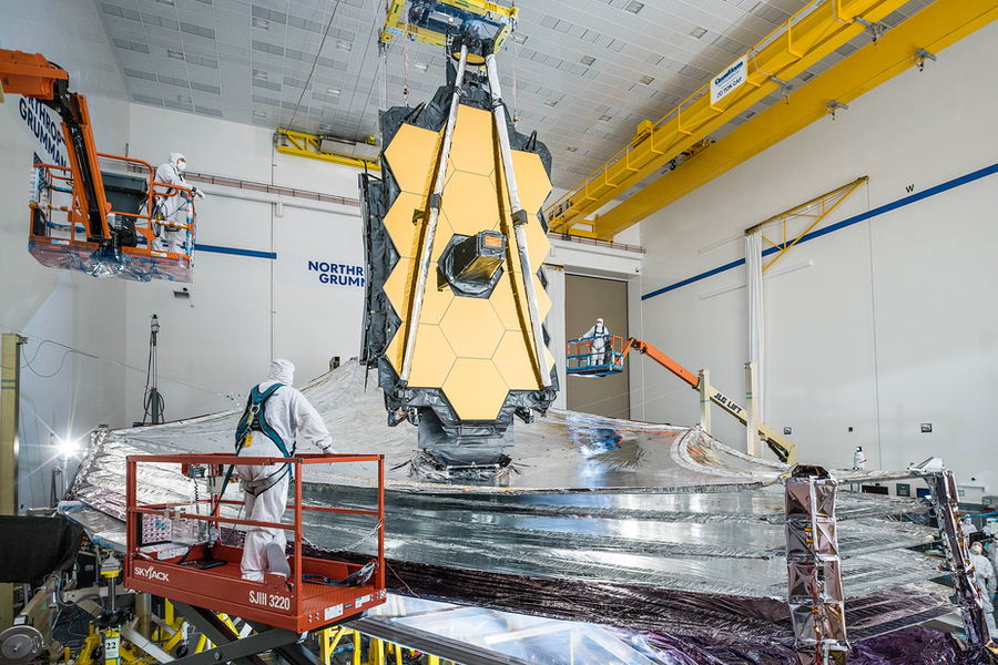 Les derniers tests de l’écran solaire de Webb